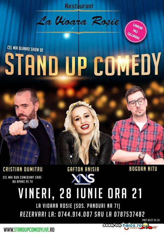 Stand-Up Comedy Bucuresti  la pret de
vara (Vineri 28 Iunie 2019)